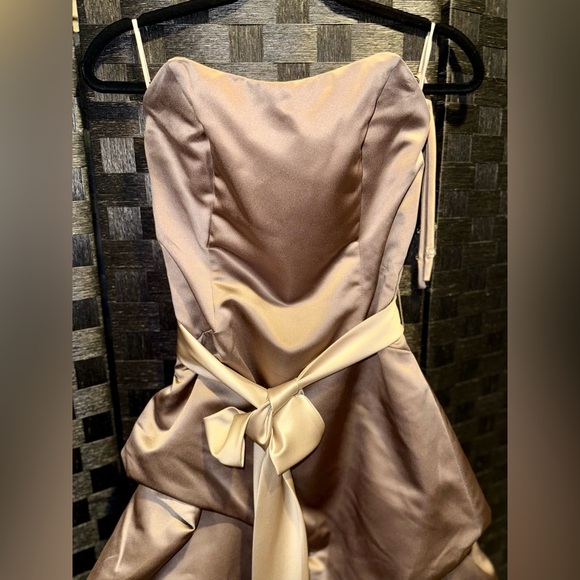 Impression Bridal Mocha Strapless Ball Gown – Size 10 - Picture 3 of 5